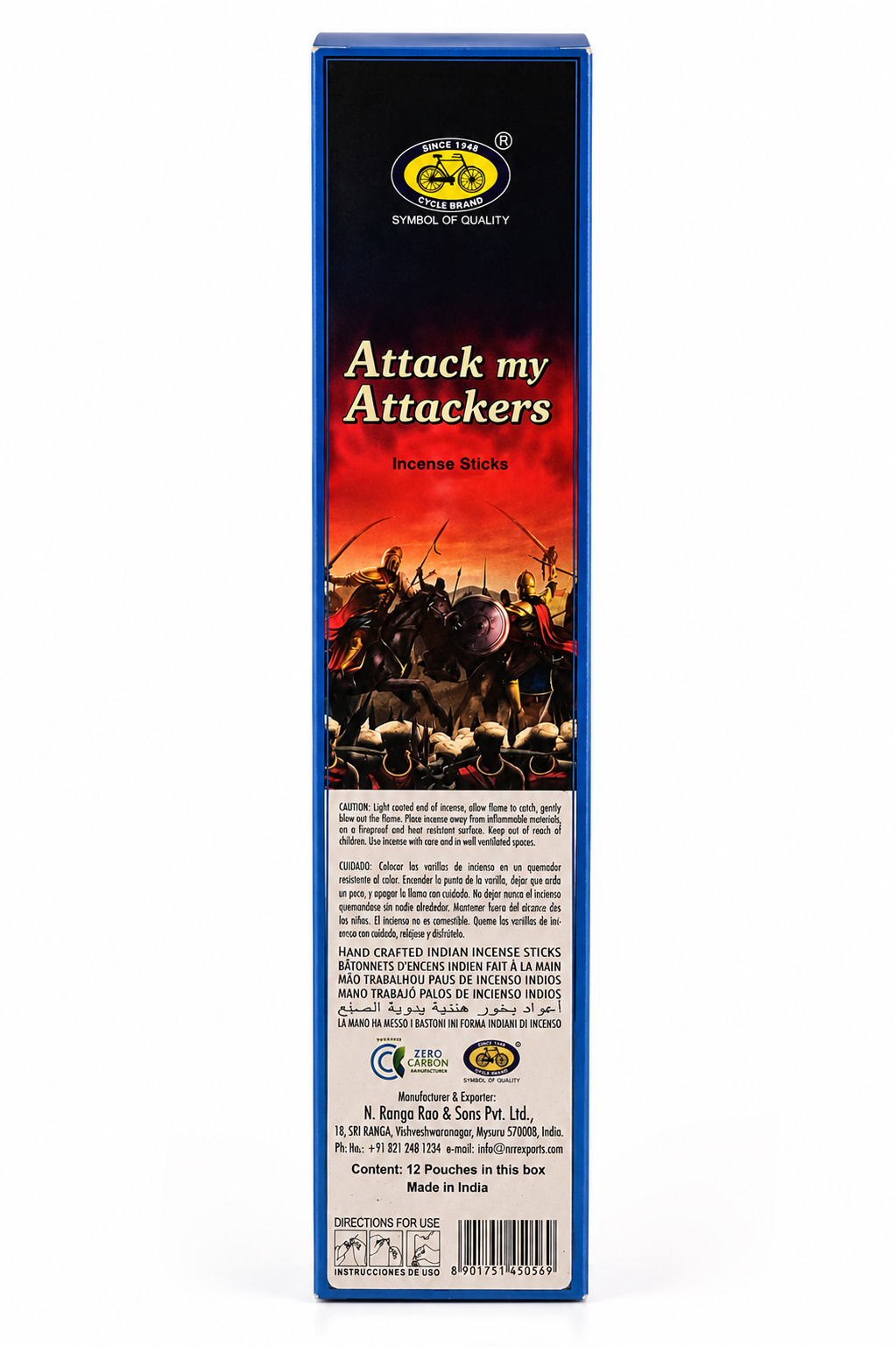 Cycle Brand Attack My Attackers Premium Incense Sticks | 20 Slow-Burning Aromatic Incense for Prayer, Meditation & Home Fragrance