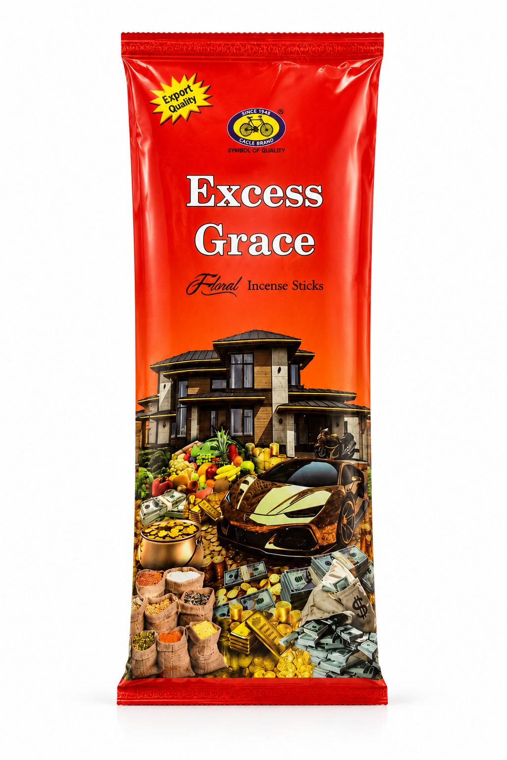 Excess Grace Floral Incense Sticks | Premium Slow-Burning Incense for Prayer, Meditation & Home Fragrance