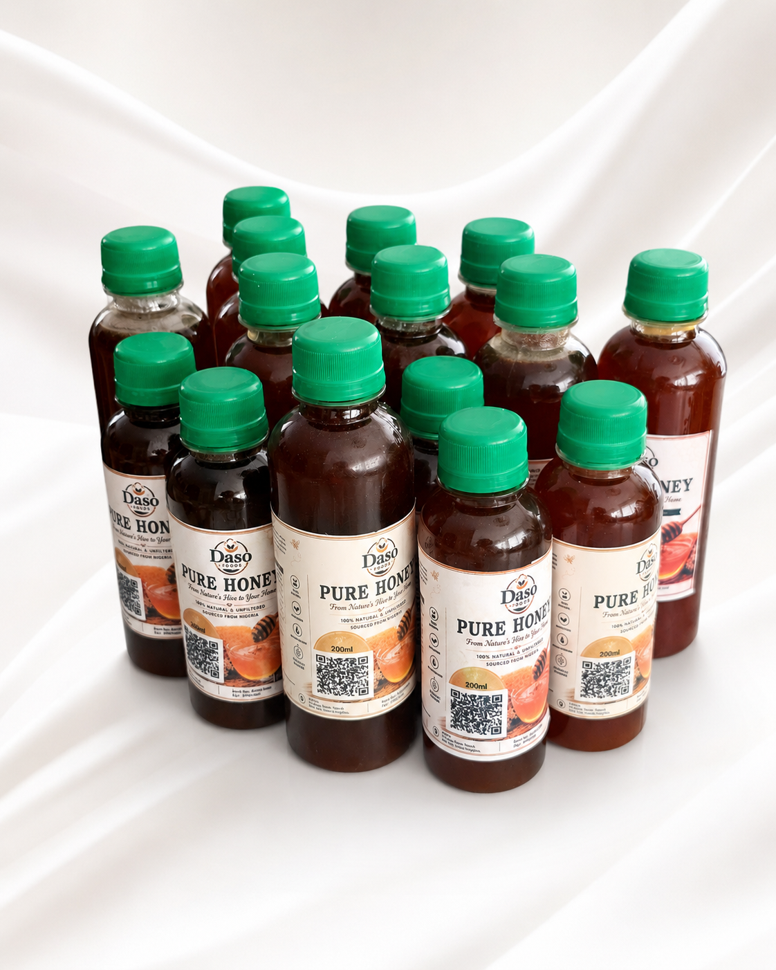 Daso Foods Pure Nigerian Honey — 100% Raw, Unfiltered & Unpasteurised | Ethically Sourced from Nigeria's Floral Landscapes | 250ml