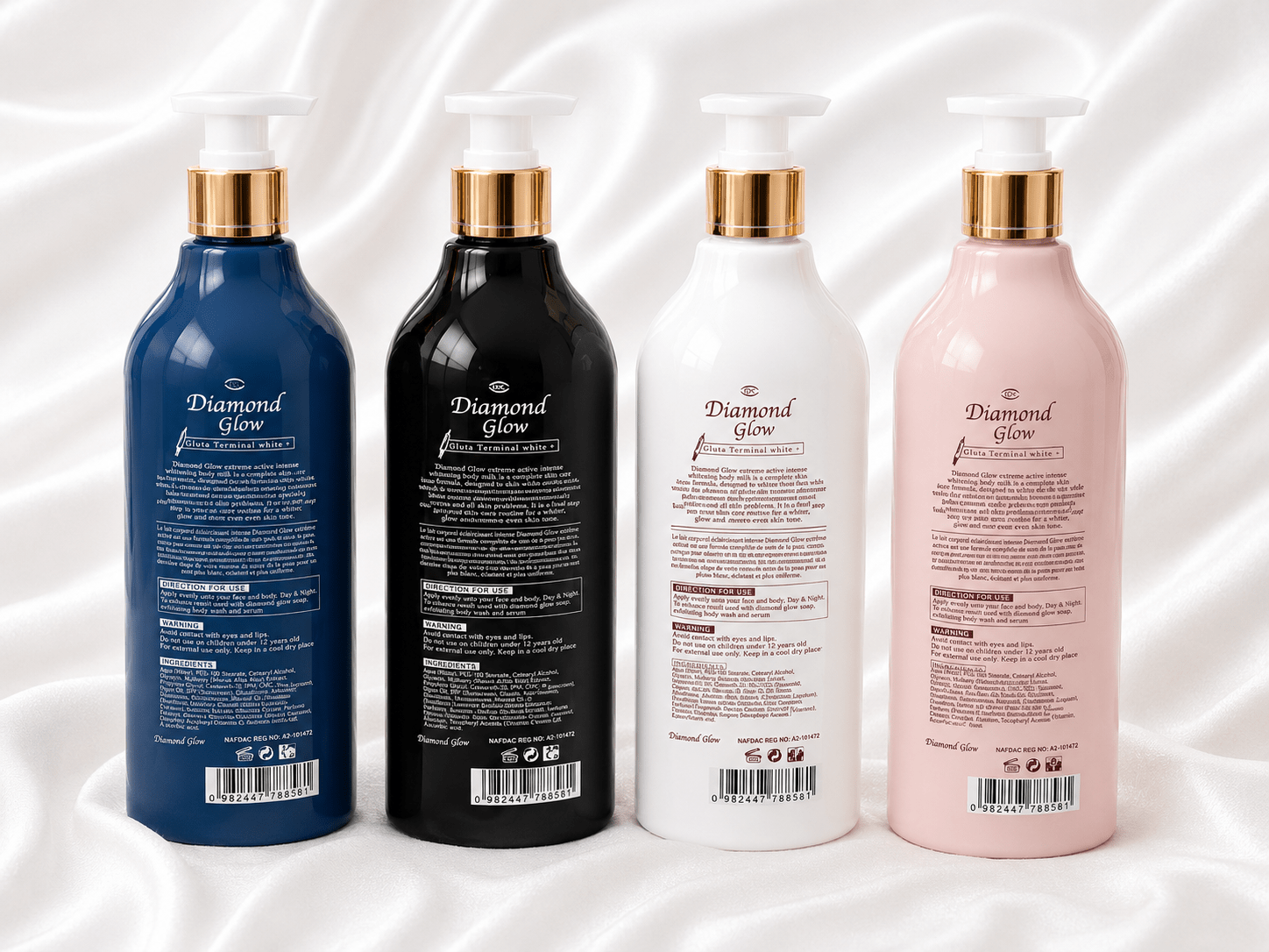 Diamond Glow Whitening Body Milk 500ml – Brightening & Moisturising Body Lotion – 4 Variants - Skincare - Cherubim Aura