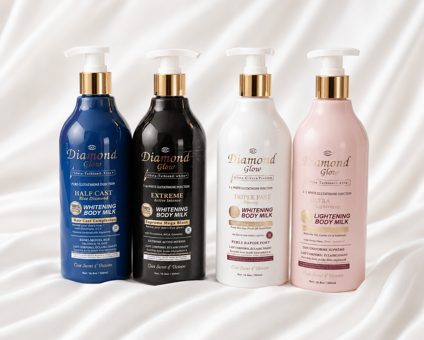 Diamond Glow Whitening Body Milk 500ml – Brightening & Moisturising Body Lotion – 4 Variants - Skincare - Cherubim Aura