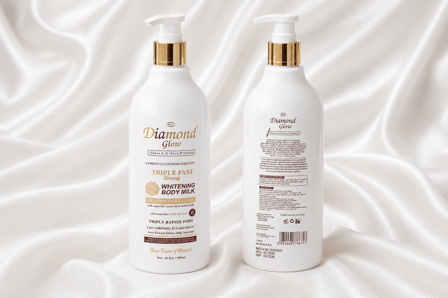 Diamond Glow Whitening Body Milk 500ml – Brightening & Moisturising Body Lotion – 4 Variants - Skincare - Cherubim Aura