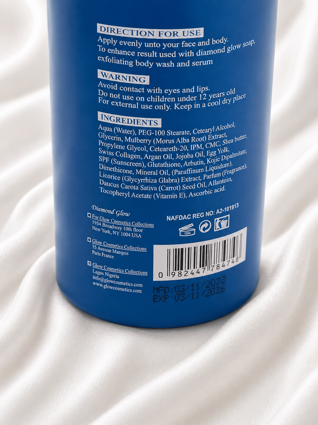 Diamond Glow Whitening Body Milk 500ml – Brightening & Moisturising Body Lotion – 4 Variants - Skincare - Cherubim Aura