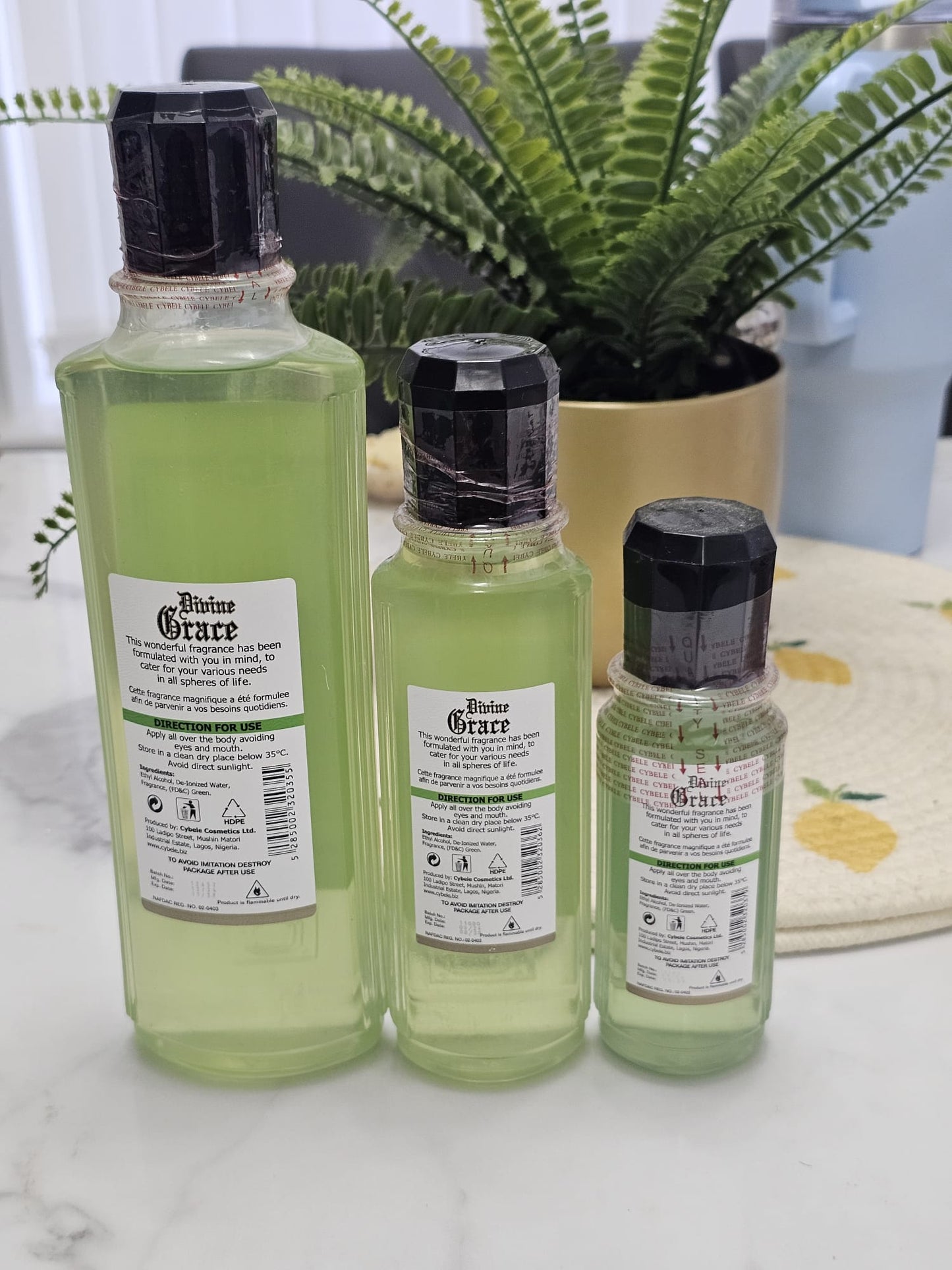 Divine Grace Eau de Cologne | Premium Long-Lasting Refreshing Fragrance | 500ml, 250ml & 150ml - Perfume - Cherubim Aura