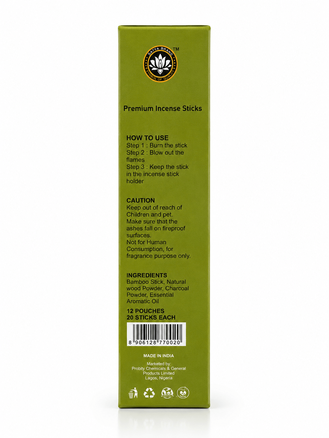 Divine Grace Premium Incense Sticks | 20 Slow-Burning Aromatic Incense for Prayer, Meditation & Home Fragrance - Incense - Cherubim Aura