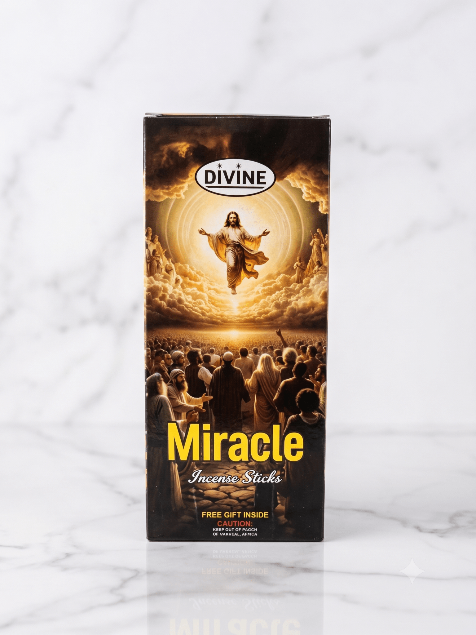 Divine Miracle Premium Incense Sticks | 20 Slow-Burning Aromatic Incense for Prayer, Meditation & Home Fragrance - Incense - Cherubim Aura