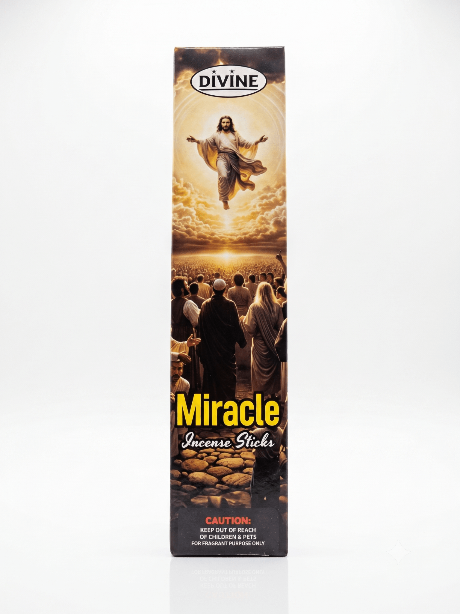 Divine Miracle Premium Incense Sticks | 20 Slow-Burning Aromatic Incense for Prayer, Meditation & Home Fragrance - Incense - Cherubim Aura