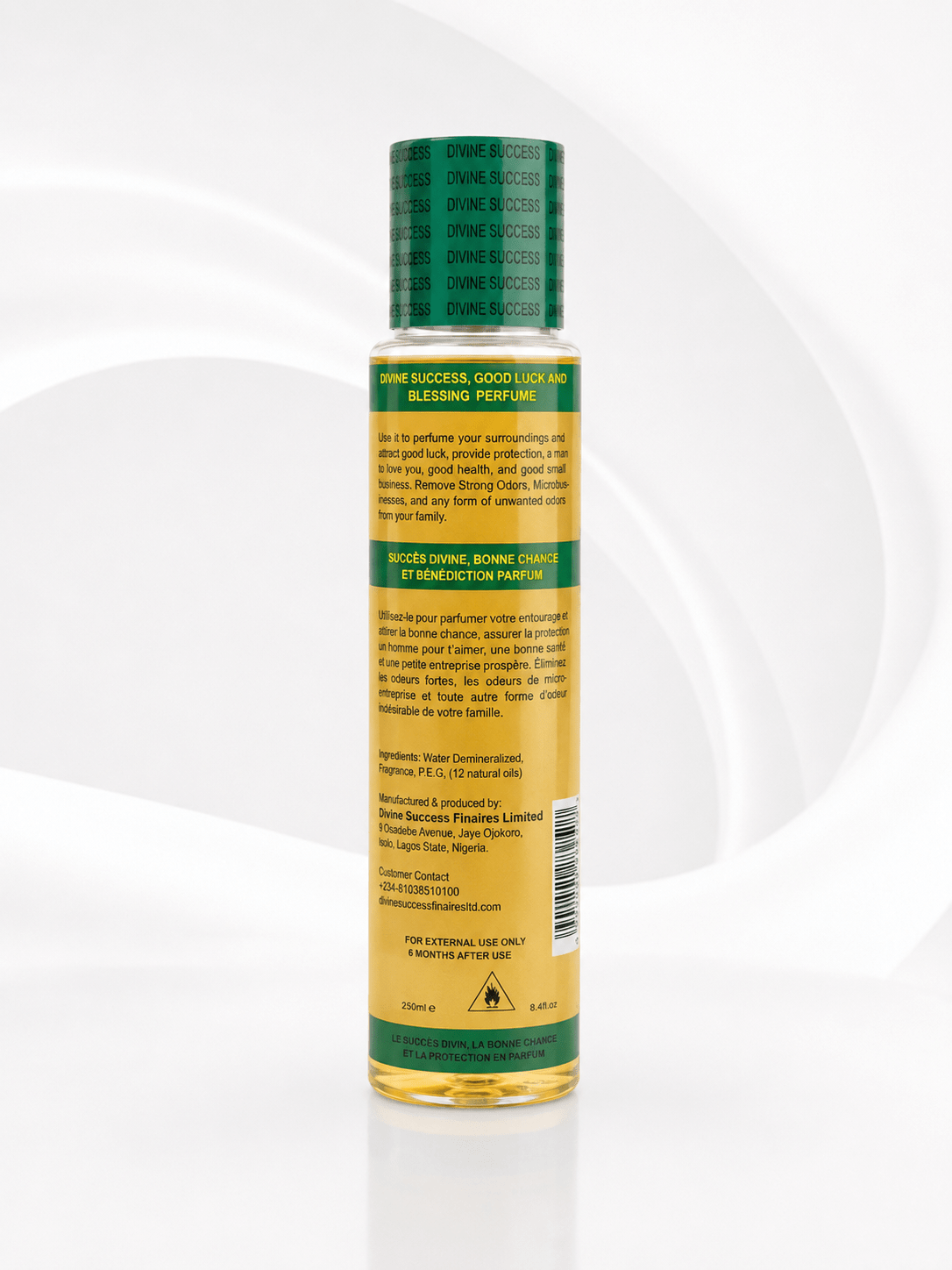 Divine Success Spiritual Perfume | Good Luck & Blessings Fragrance | Long-Lasting Cologne - Perfume - Cherubim Aura