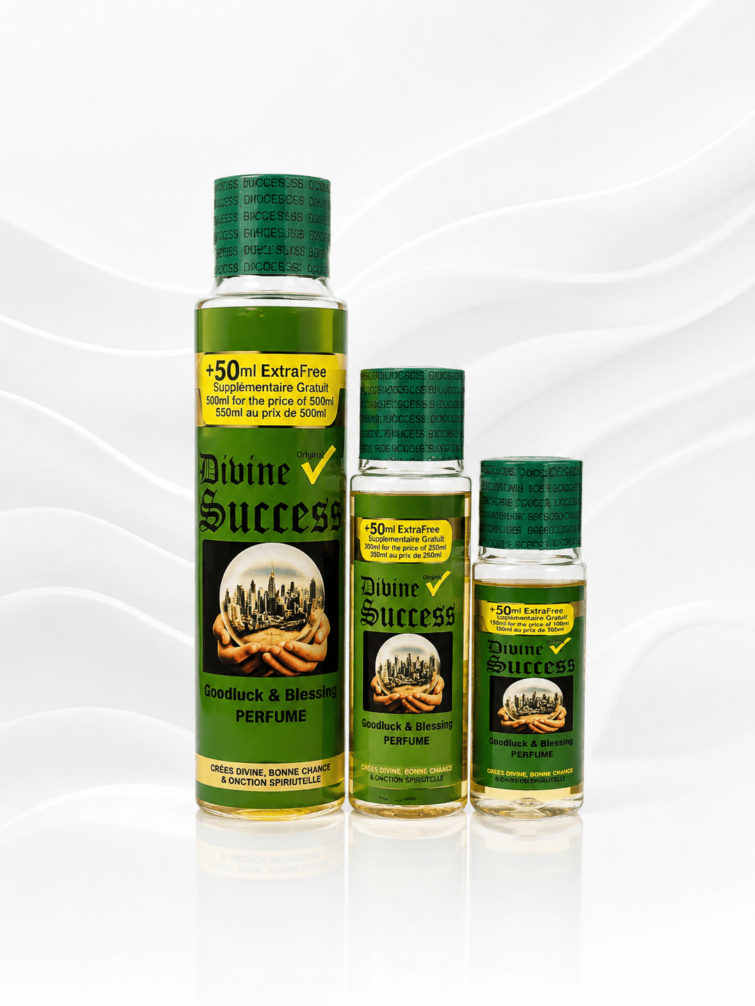 Divine Success Spiritual Perfume | Good Luck & Blessings Fragrance | Long-Lasting Cologne - Perfume - Cherubim Aura
