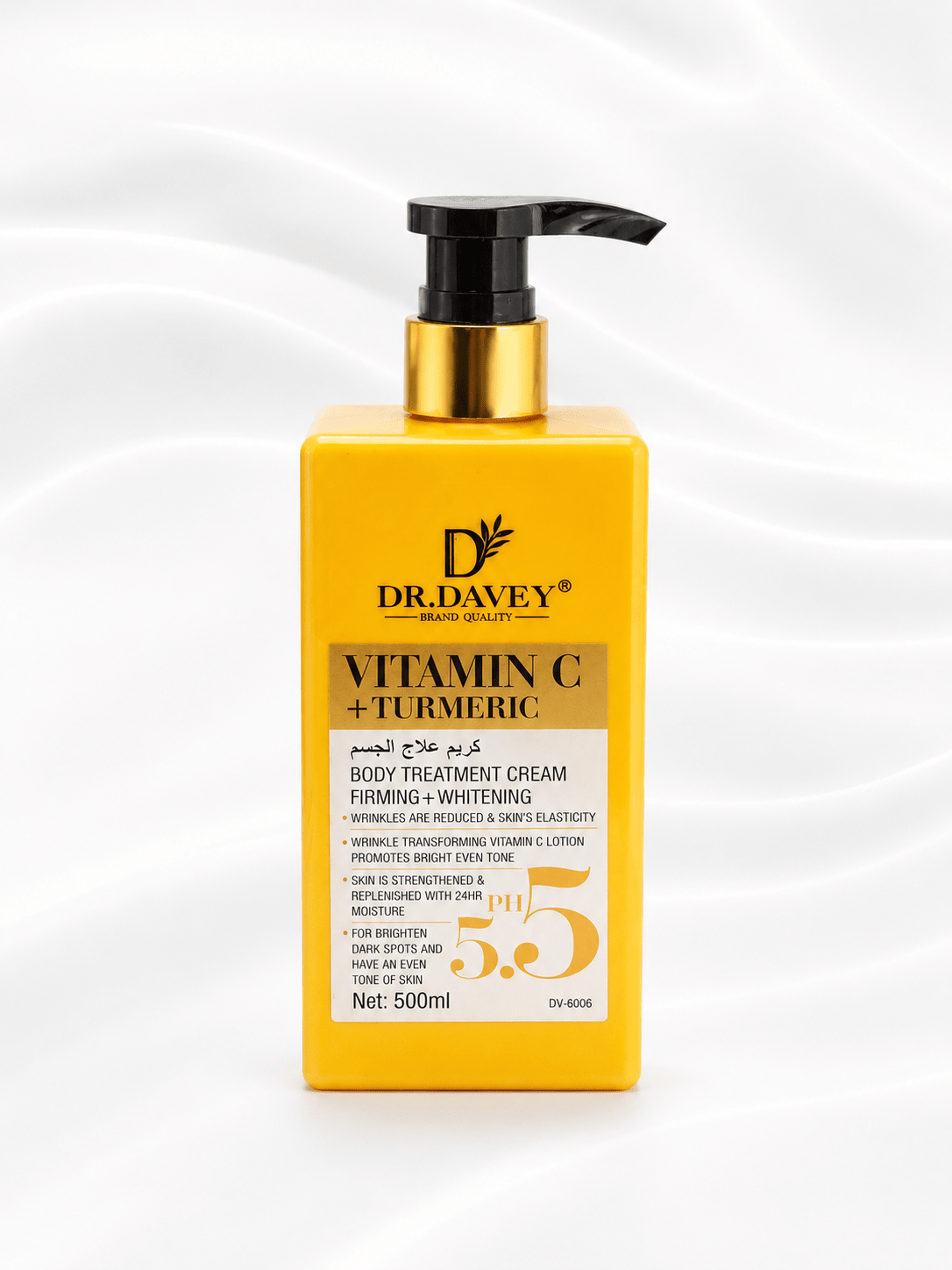 Dr. Davey Body Treatment Cream Bundle | Half Cast + Alpha Arbutin & Vitamin C + Turmeric | Brightening & Firming Body Cream | 500ml Each - Cream - Cherubim Aura