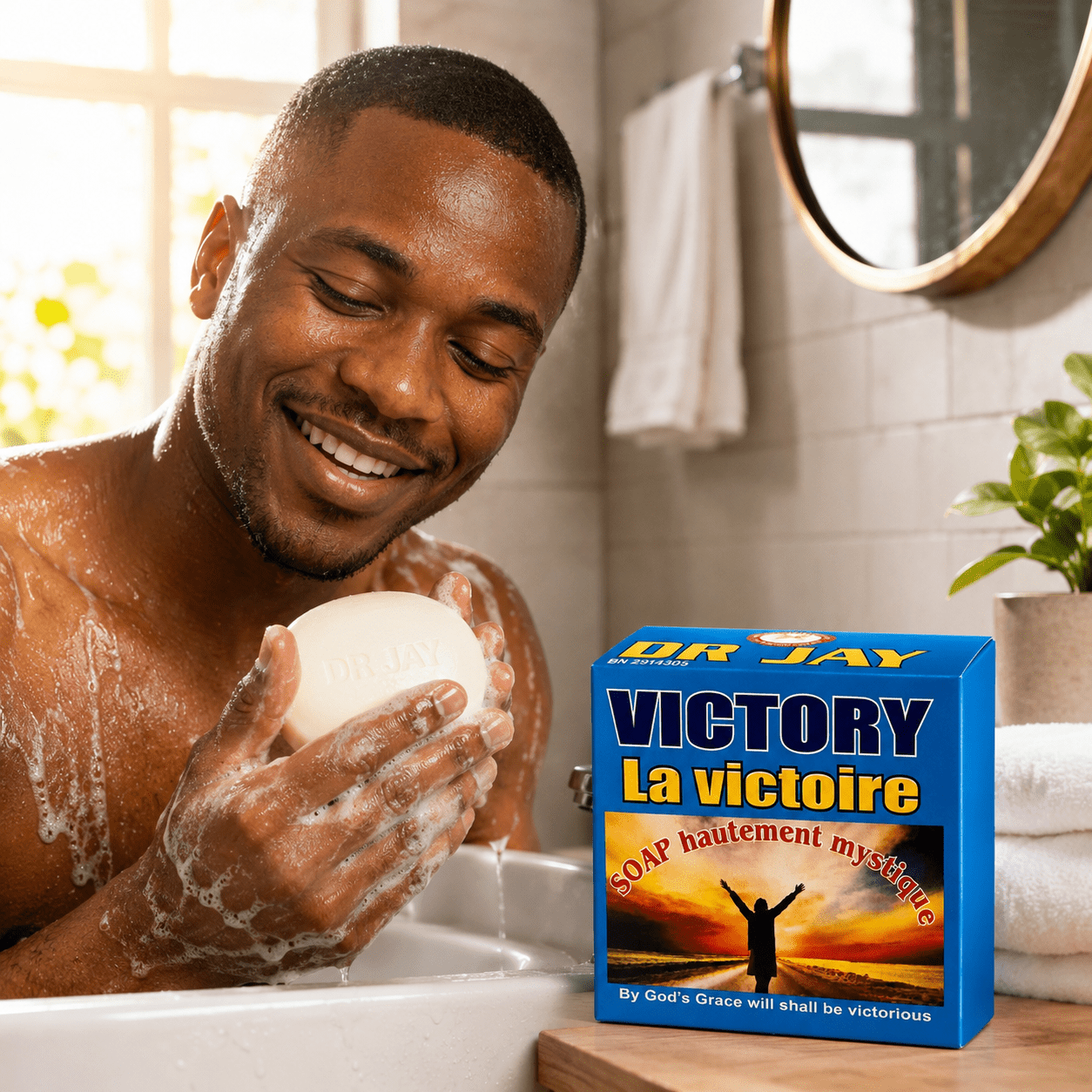 Dr Jay Victory Soap – Spiritual Cleansing Soap for Victory, Favour & Success - Spiritual Soap - Cherubim Aura