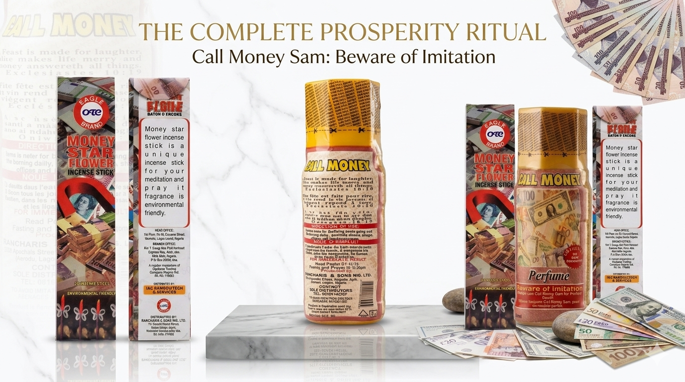 Eagle Brand Money Star Flower Premium Incense & Call Money Cologne Bundle | 150ml Fragrance Cologne with 20 Premium Incense Sticks