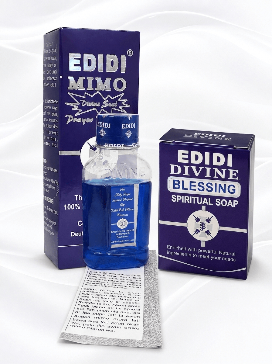 Edidi Divine Spiritual Soap & Edidi Mimo Divine Seal Prayer Perfume Bundle | Choose Victory, Back to Sender, Favour or Blessing Soap - Spiritual Soap - Cherubim Aura