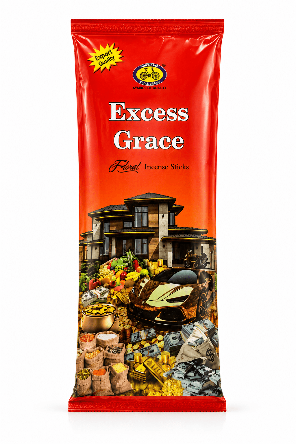 Excess Grace Floral Incense Sticks | Premium Slow-Burning Incense for Prayer, Meditation & Home Fragrance - Incense - Cherubim Aura