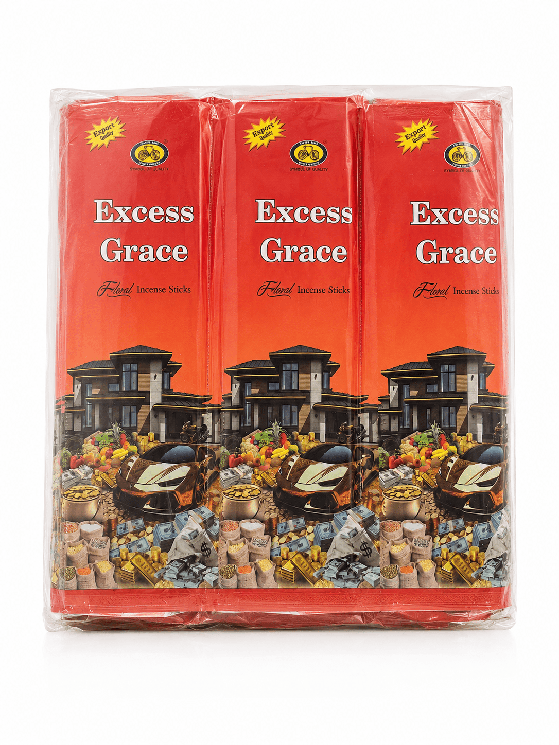 Excess Grace Floral Incense Sticks | Premium Slow-Burning Incense for Prayer, Meditation & Home Fragrance - Incense - Cherubim Aura