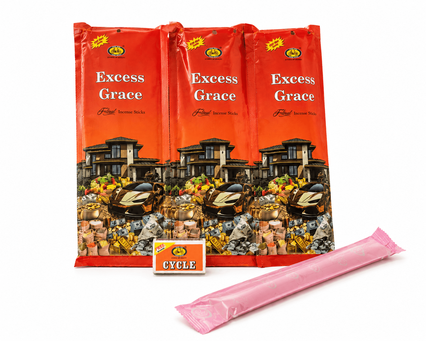 Excess Grace Floral Incense Sticks | Premium Slow-Burning Incense for Prayer, Meditation & Home Fragrance - Incense - Cherubim Aura