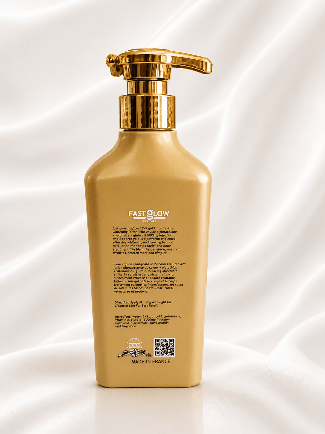 FastGlow Body Milk Whitening Lotion Collection | 24K Gold, Vitamin C & Niacinamide, and Carrot Gluta Body Lotion | SPF50 | 500ml - Body Lotion - Cherubim Aura