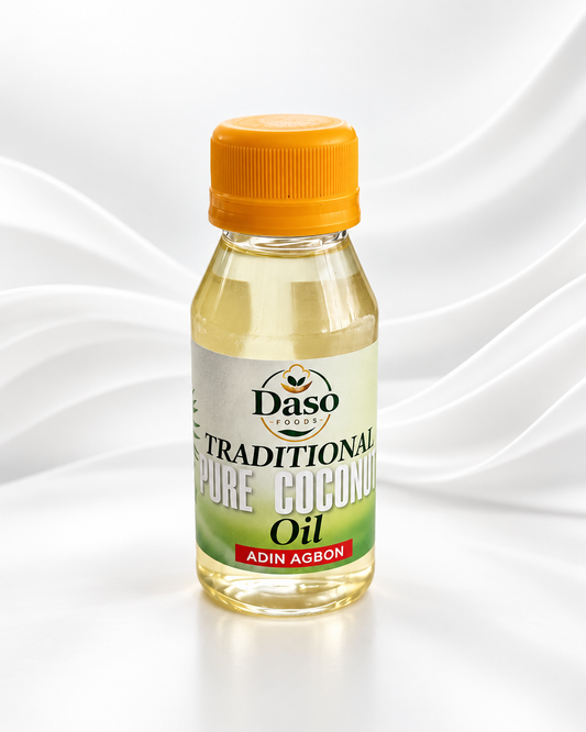 Daso Foods Traditional Pure Coconut Oil – Adin Agbon | Natural Multipurpose Coconut Oil for Hair, Skin & Traditional Use