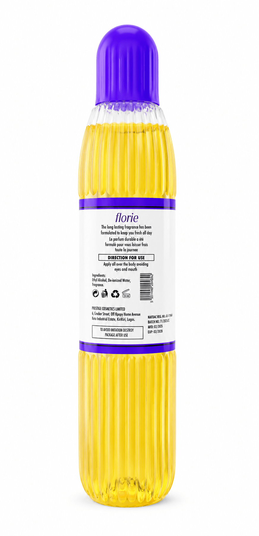 Florie Eau de Cologne | Elegant Floral Fragrance | Long-Lasting Fresh Cologne | 500ml - Perfume - Cherubim Aura