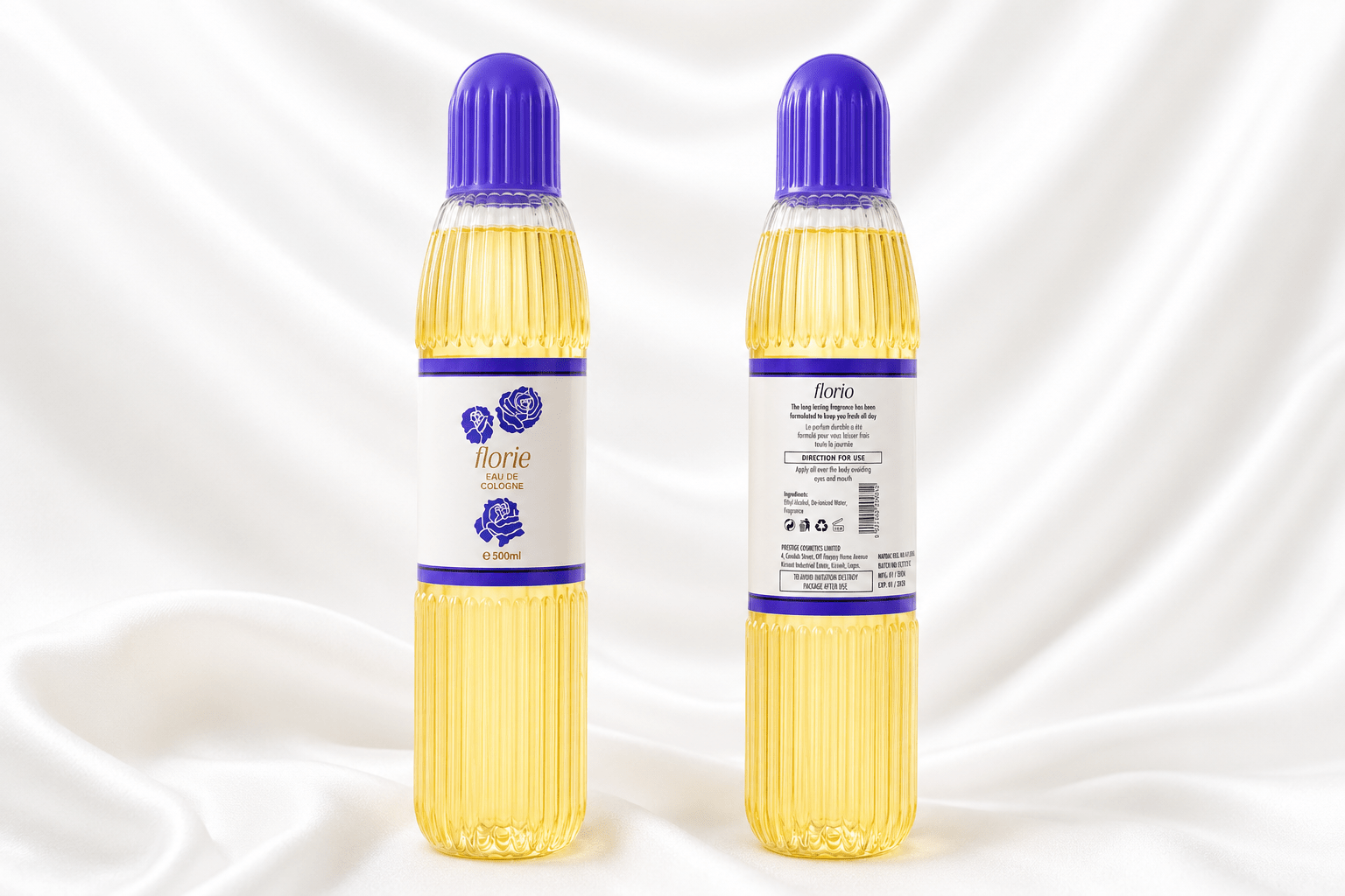 Florie Eau de Cologne | Elegant Floral Fragrance | Long-Lasting Fresh Cologne | 500ml - Perfume - Cherubim Aura