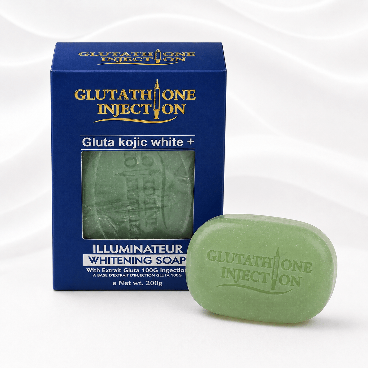 Glutathione Injection Gluta Kojic White+ Illuminator Brightening Soap – 200g - Skincare - Cherubim Aura