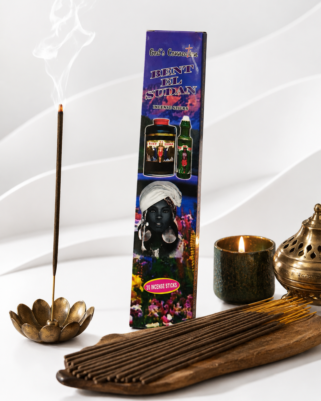 Bent El Sudan Incense Sticks (20 Sticks) – Spiritual Home Fragrance & Prayer Incense.
