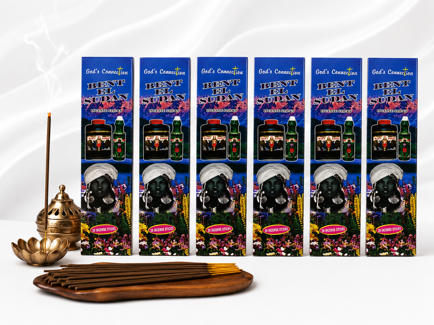 Bent El Sudan Incense Sticks (20 Sticks) – Spiritual Home Fragrance & Prayer Incense.