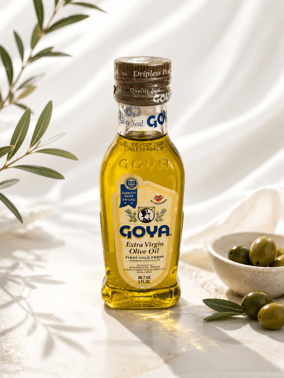 Goya Extra Virgin Olive Oil: Spiritual Anointing, Prayer & Blessing – 88.7ml - Skincare - Cherubim Aura