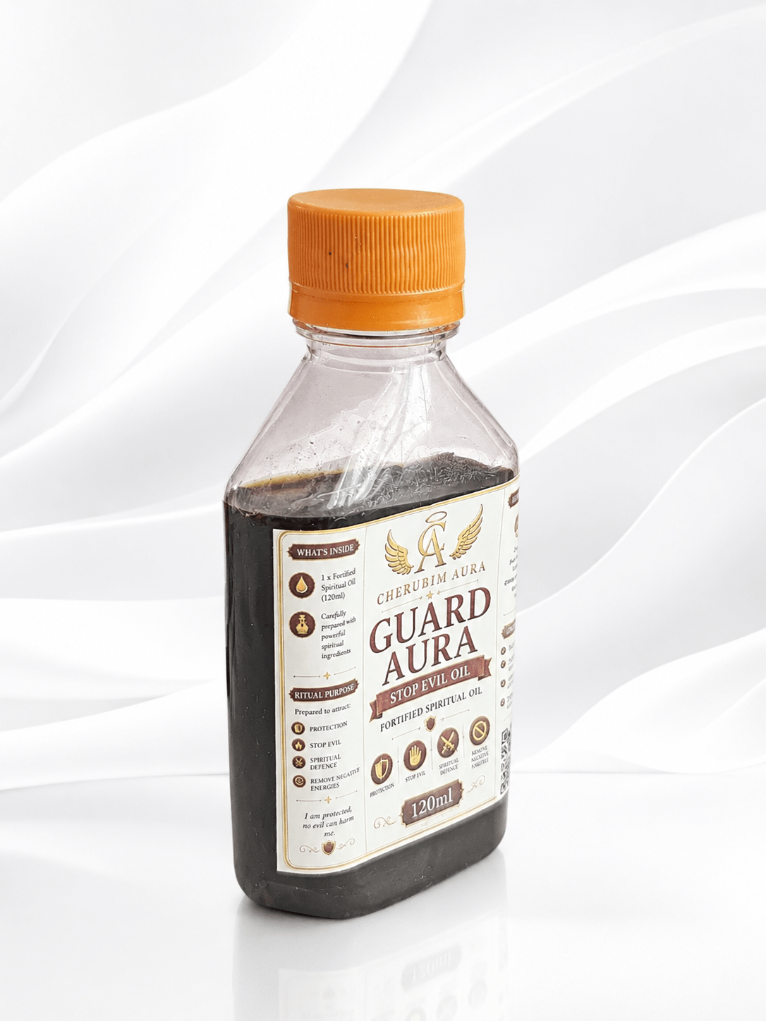 Guard Aura Stop Evil Fortified Spiritual Oil – 120ml | Cherubim Aura - Spiritual Oil - Cherubim Aura