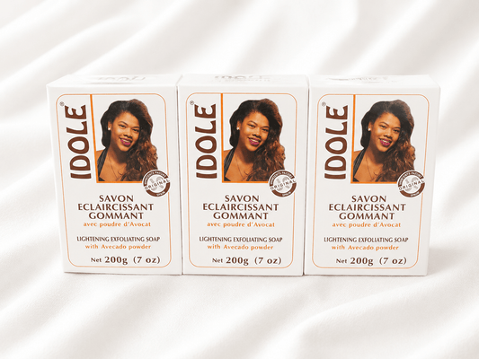IDOLE Lightening Exfoliating Soap with Avocado Powder – 3 Bars - 200g - Skincare - Cherubim Aura