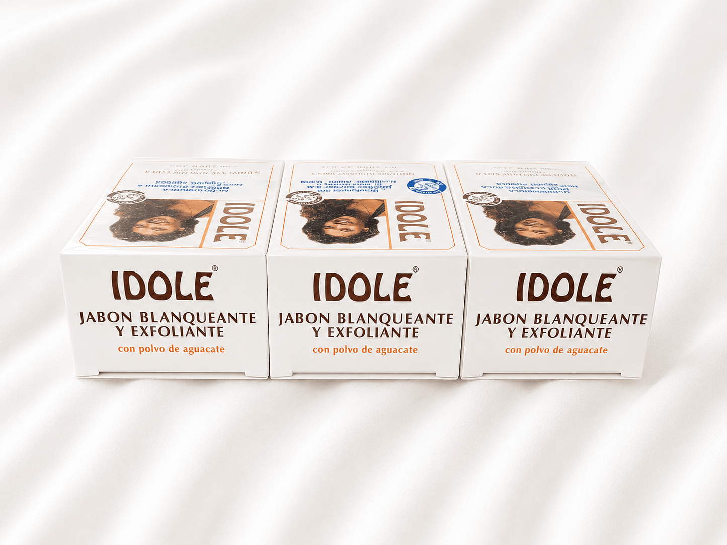 IDOLE Lightening Exfoliating Soap with Avocado Powder – 3 Bars - 200g - Skincare - Cherubim Aura