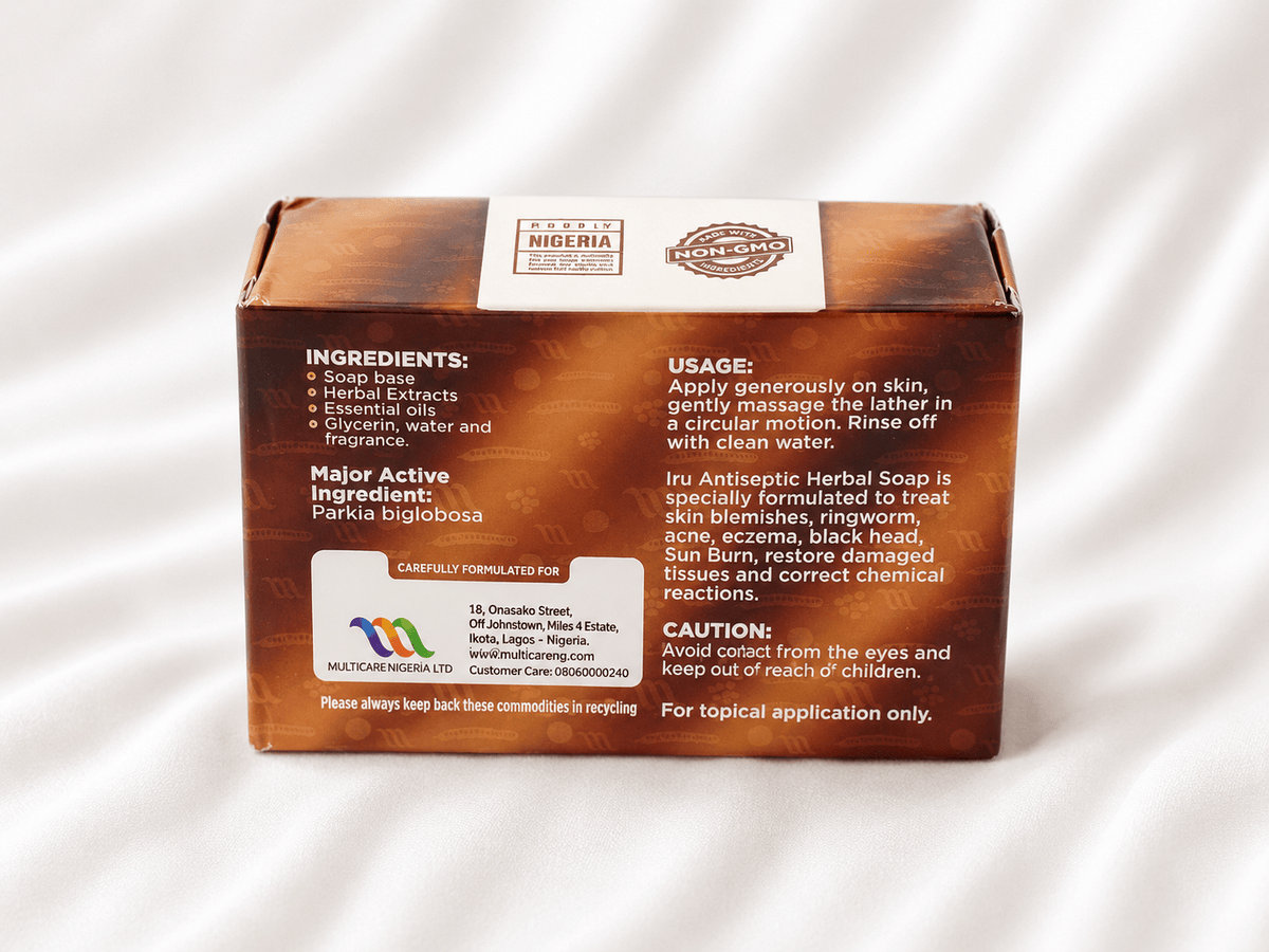 IRU Antiseptic Herbal Soap – 13+ Herb Daily Cleansing Bar - Skincare - Cherubim Aura