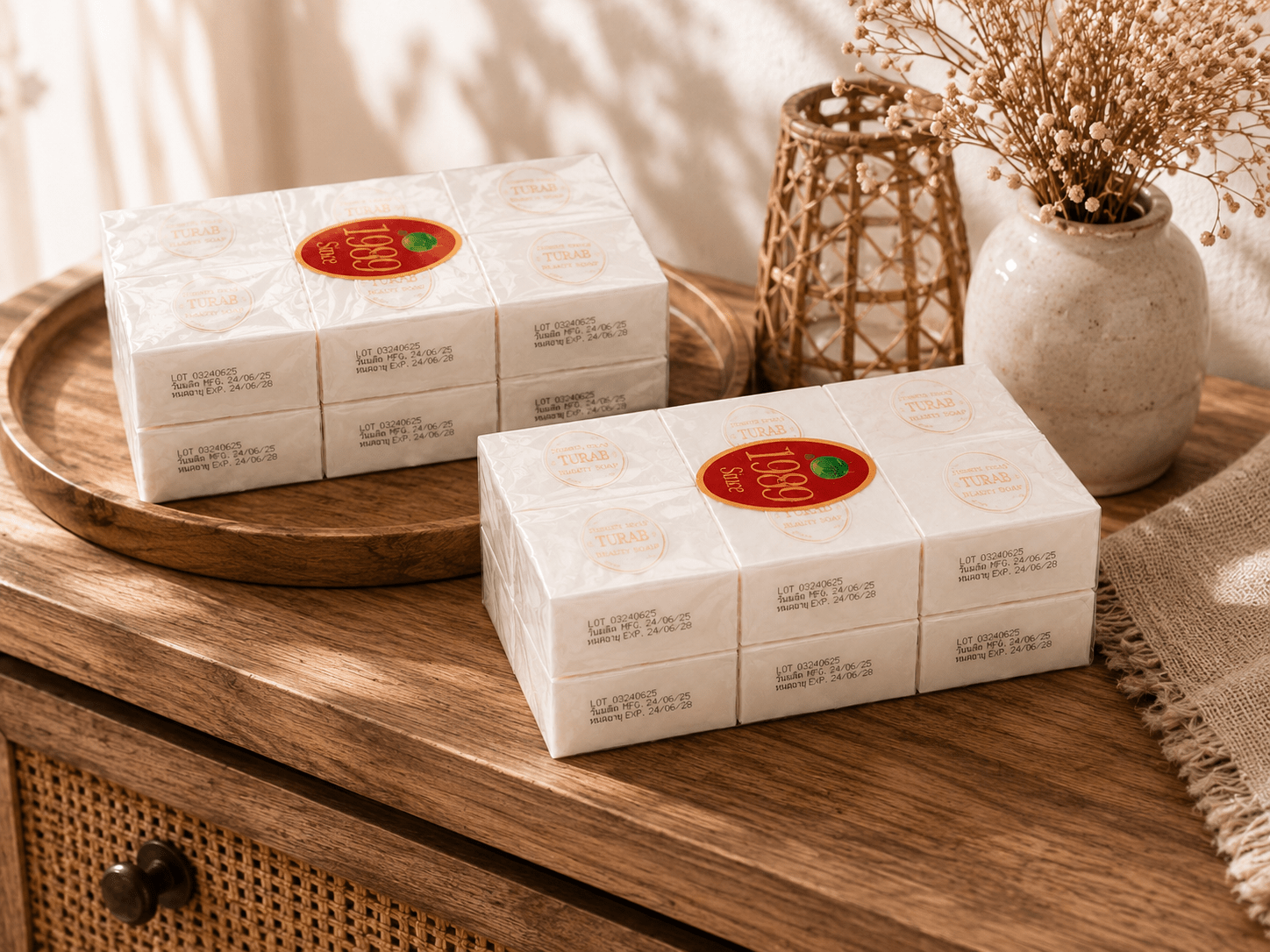 Jam Rice Milk Soap 6 - Pack – Gentle Nourishing Cleansing Bar - Skincare - Cherubim Aura