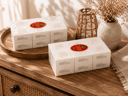 Jam Rice Milk Soap 6 - Pack – Gentle Nourishing Cleansing Bar - Skincare - Cherubim Aura