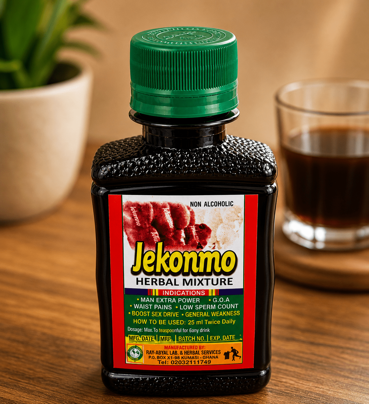 Jekonmo Herbal Mixture – 100ml Traditional Vitality & Strength Tonic - herb - Cherubim Aura