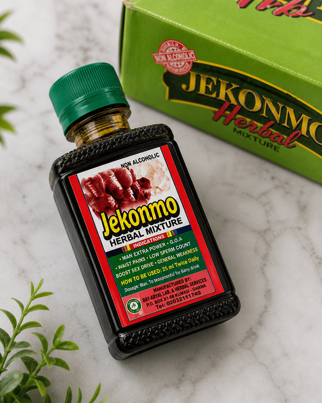 Jekonmo Herbal Mixture – 100ml Traditional Vitality & Strength Tonic - herb - Cherubim Aura
