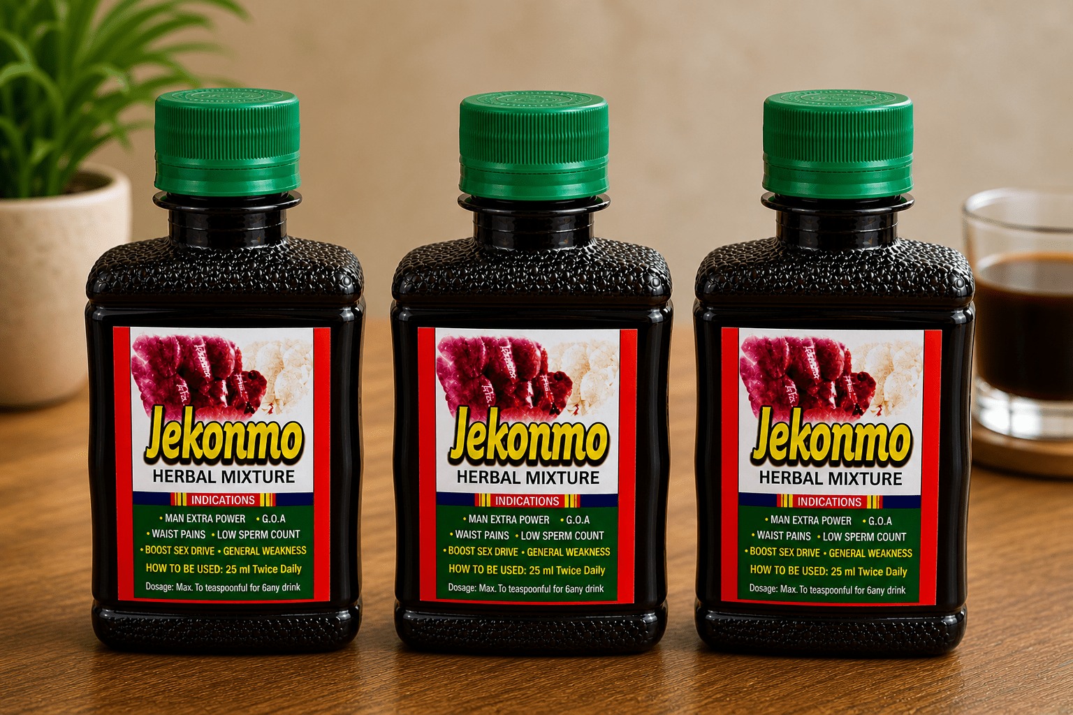 Jekonmo Herbal Mixture – 100ml Traditional Vitality & Strength Tonic - herb - Cherubim Aura