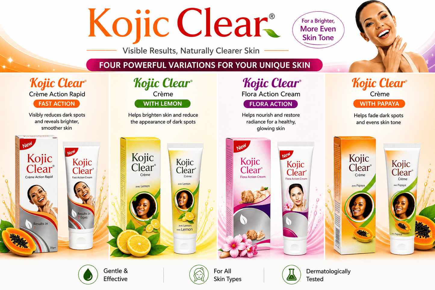 Kojic Clear Skin Brightening Cream – Targeted Complexion Care - Skincare - Cherubim Aura