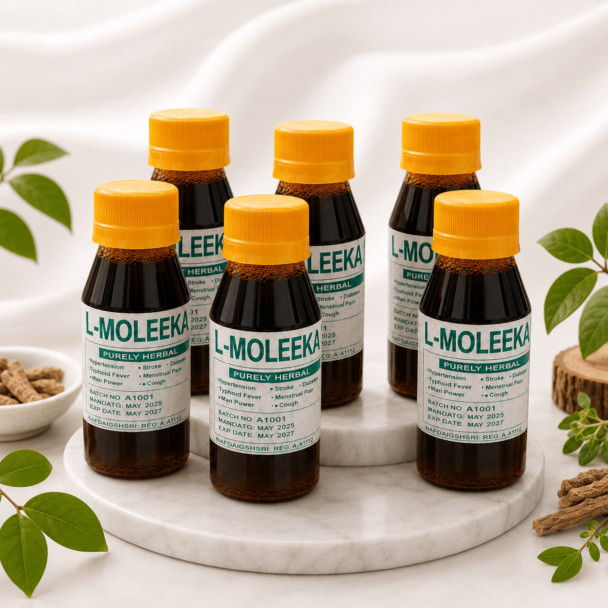 L-Moleeka Purely Herbal Liquid – Adimenu - Traditional African Herbal Tonic for Men & Women - 100g - Herbal Wellness - Cherubim Aura