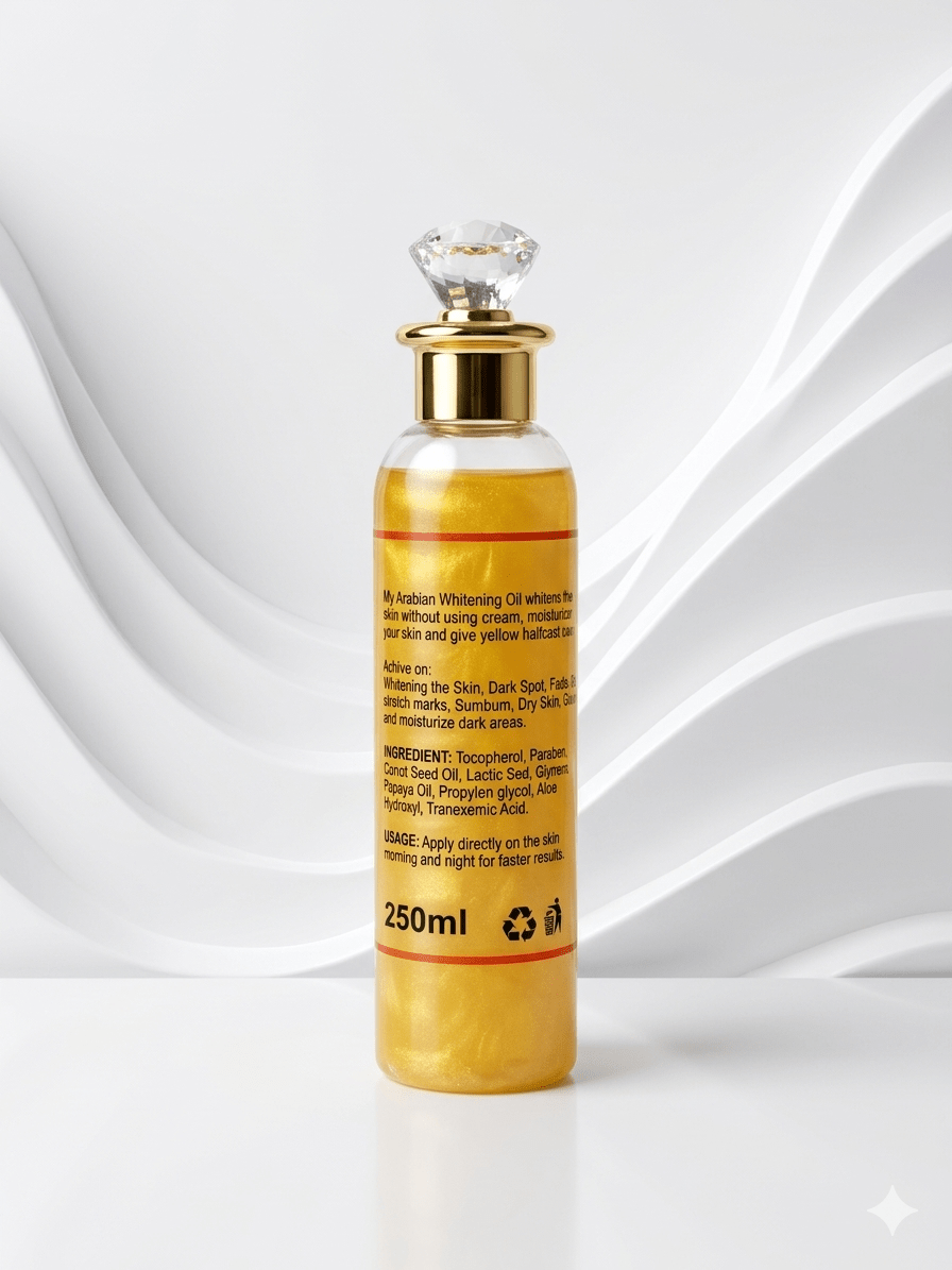 Lily White Arabian Whitening Body Oil | Nourishing Moisturising Beauty Oil | 250ml - Body Oil - Cherubim Aura