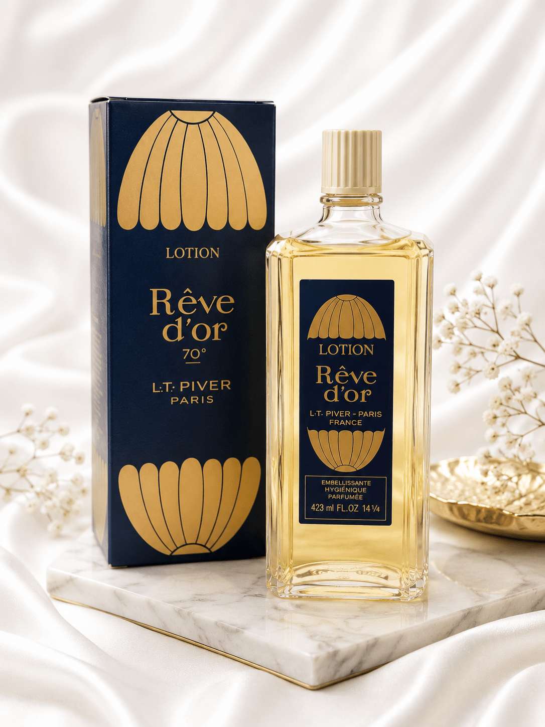 L.T. Piver Rêve d'Or Perfumed Lotion – Classic French Fragrance 91ml & 423ml - Perfume - Cherubim Aura