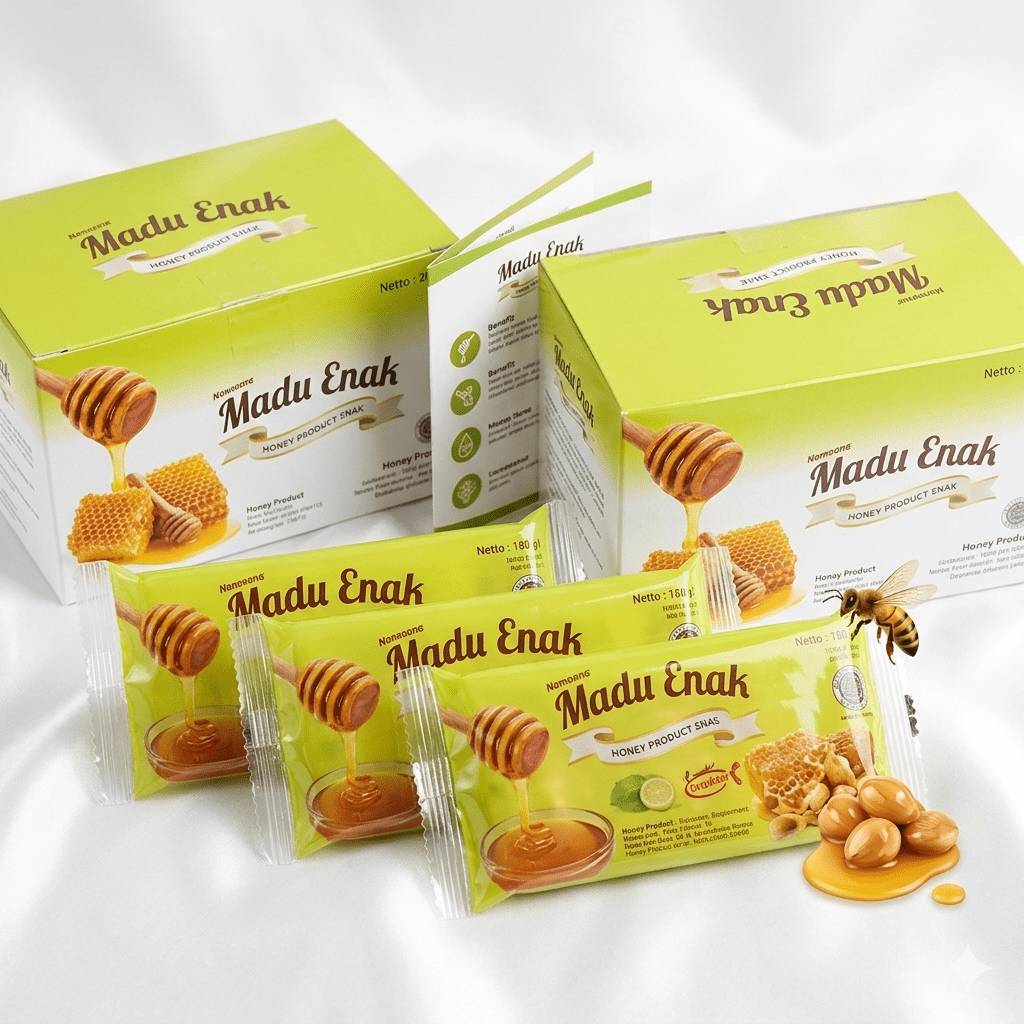 Madu Enak Jeruk Nipis Honey Drink – Lime Flavour with Vitamin C – 6 Sachets of 20g - Honey Drink - Cherubim Aura