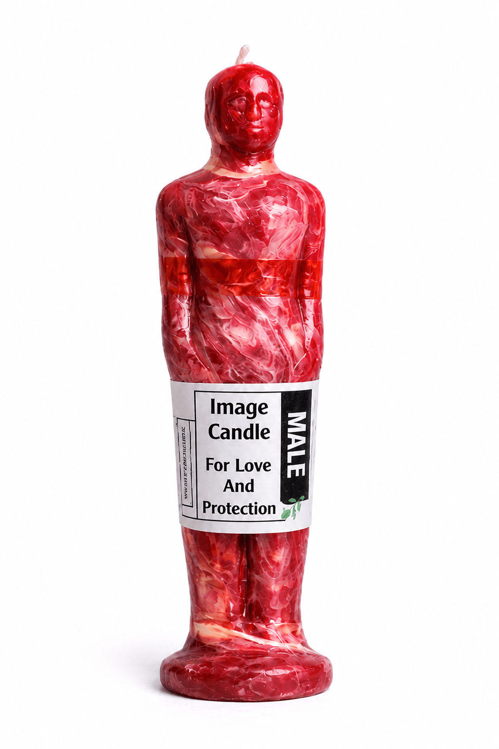 Male & Female Image Candle for Love & Protection – Spiritual Figure Ritual Candle – Red, Black & White - Spiritual Candles - Cherubim Aura