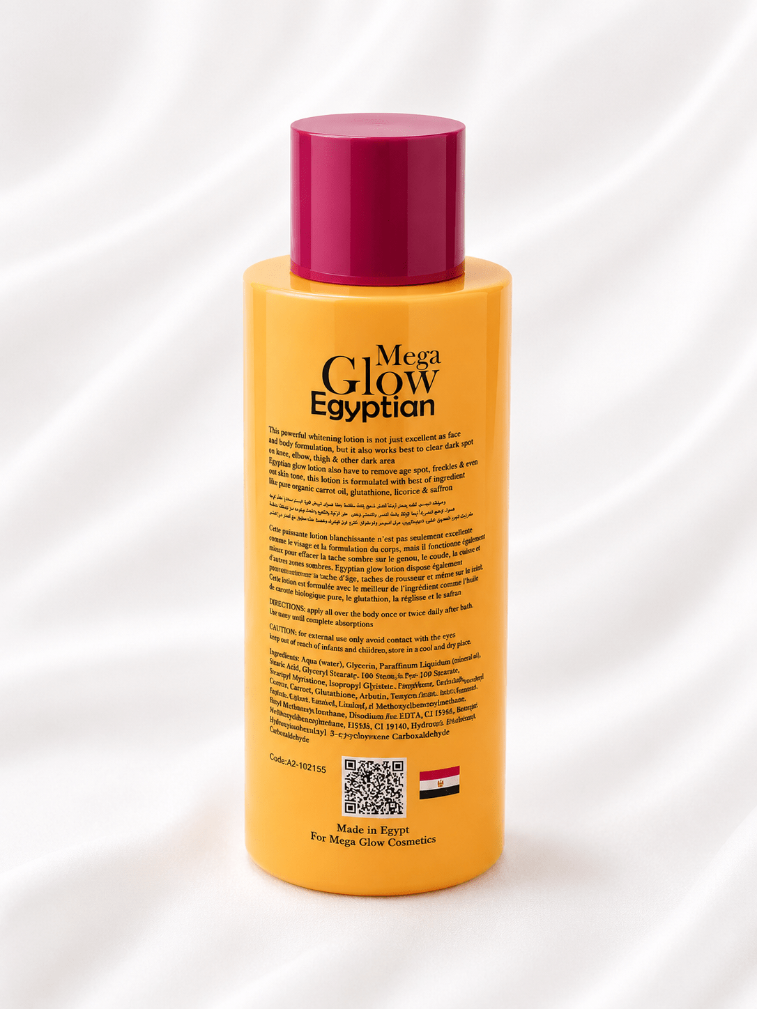 Mega Glow Egyptian Face & Body Lotion – Hydrating & Radiance Boosting Formula (400ml) - Body Lotion - Cherubim Aura