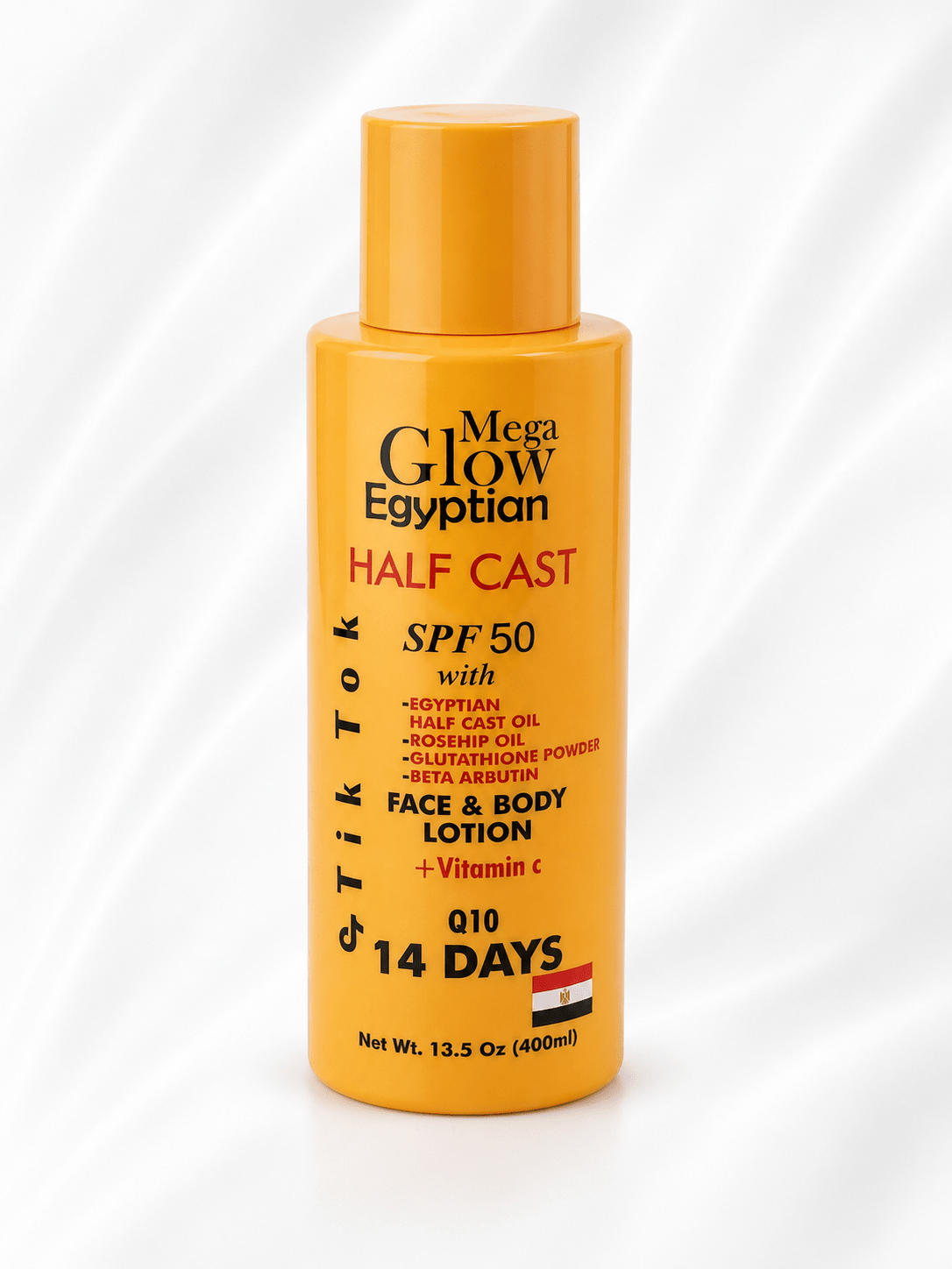 Mega Glow Egyptian Face & Body Lotion – Hydrating & Radiance Boosting Formula (400ml) - Body Lotion - Cherubim Aura