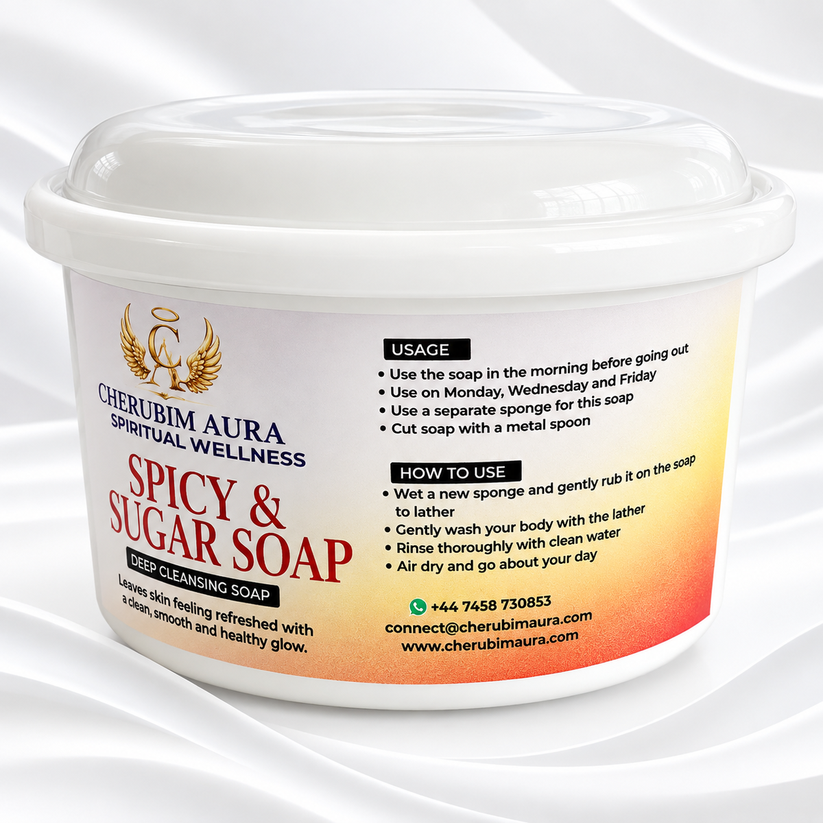 Cherubim Aura Mercy & Favour Soap 200g – Spiritual Cleansing Soap for Blessings, Favour & Open Doors