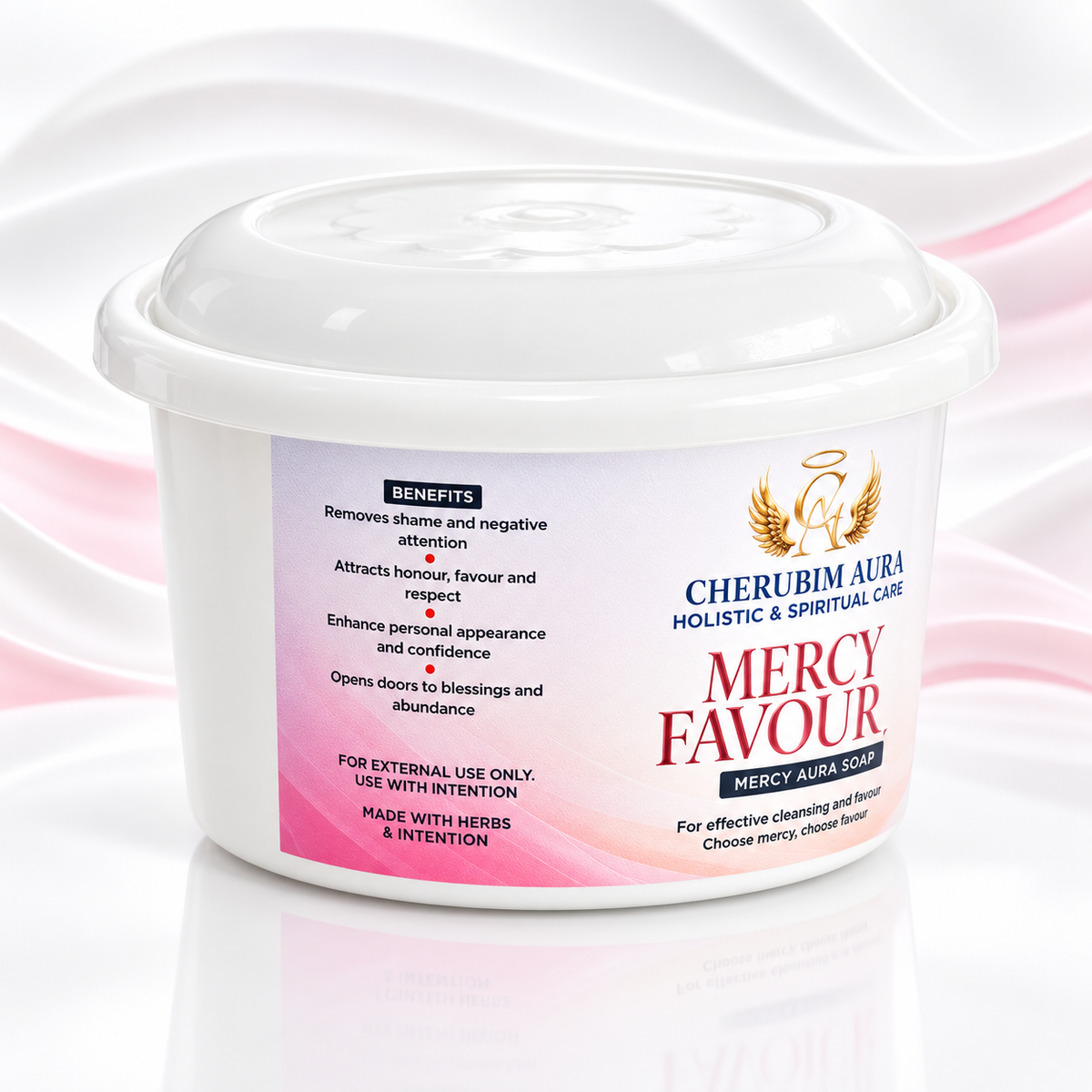 Cherubim Aura Mercy & Favour Soap 200g – Spiritual Cleansing Soap for Blessings, Favour & Open Doors