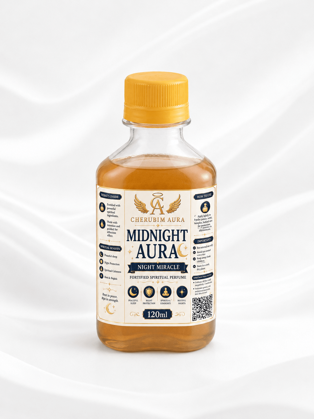Midnight Aura Night Miracle Fortified Spiritual Perfume - Cherubim Aura - 120ml - Fortified Perfume - Cherubim Aura