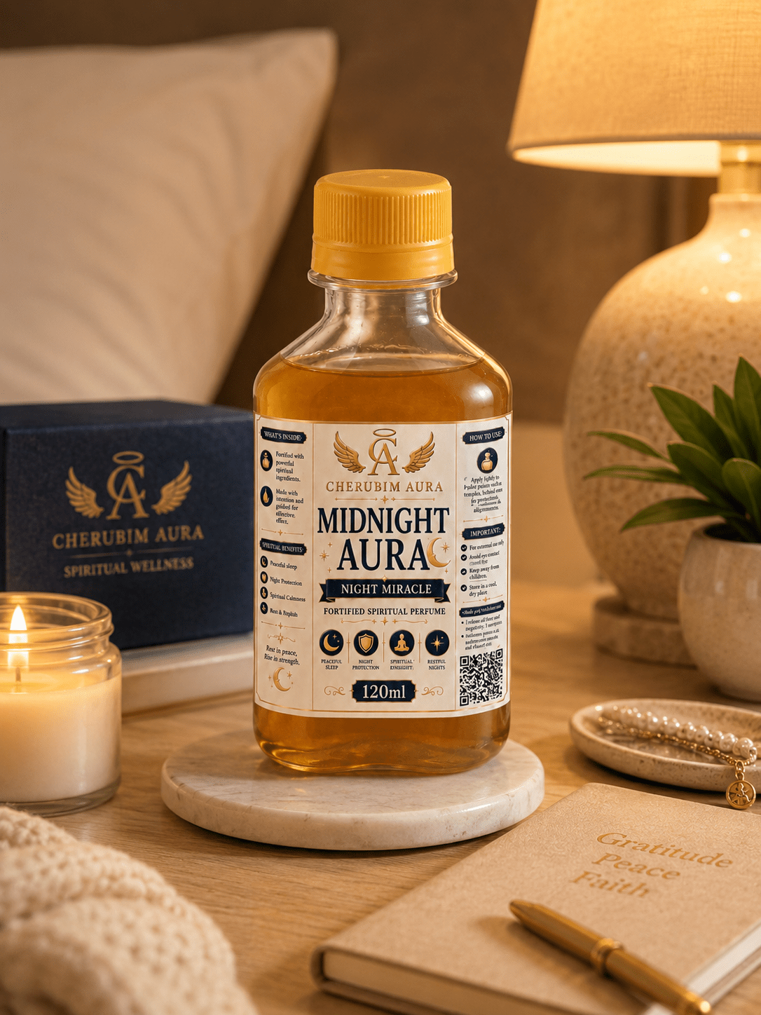 Midnight Aura Night Miracle Fortified Spiritual Perfume - Cherubim Aura - 120ml - Fortified Perfume - Cherubim Aura