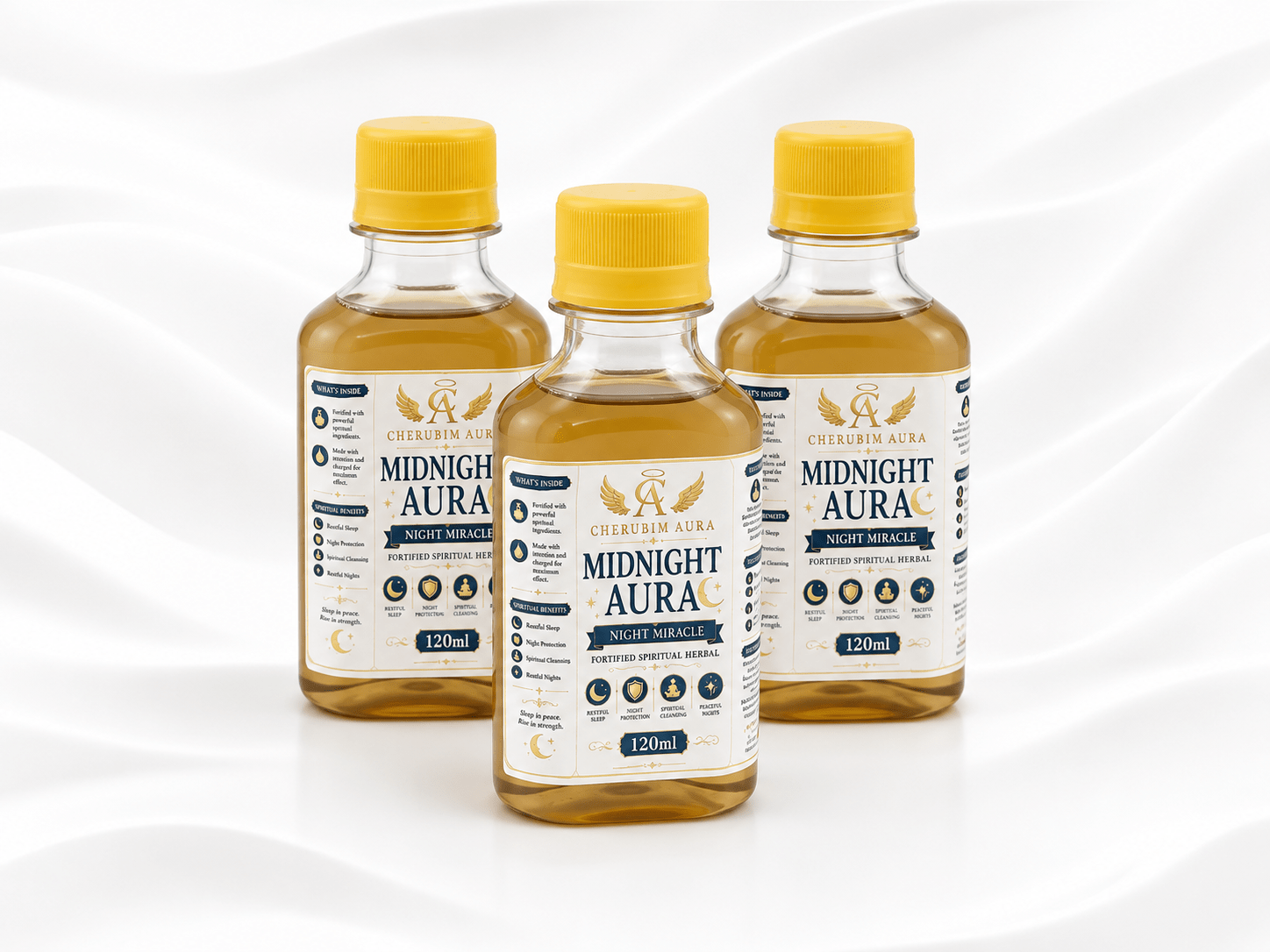 Midnight Aura Night Miracle Fortified Spiritual Perfume - Cherubim Aura - 120ml - Fortified Perfume - Cherubim Aura
